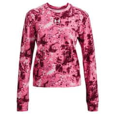 Under Armour Rival Terry Print Crew-PNK, Rival Terry Print Crew-PNK | 1373036-669 | SM