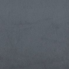 Greatstore Lavice tmavě šedá 80 x 45 x 60 cm samet