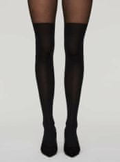 Vero Moda Černé punčochové kalhoty VERO MODA Gladys L-XL