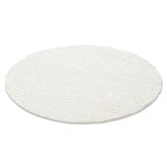 Oaza koberce Krémový huňatý koberec 120 cm x 120 cm kruh