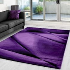 Oaza koberce Moderní koberec Miami fialovo-černý 120 cm x 170 cm