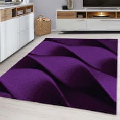 Oaza koberce Moderní vlněný koberec Parma fialový 80 cm x 150 cm