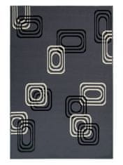 Oaza koberce Moderní čtvercový šedý koberec 140 cm x 200 cm