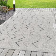 Oaza koberce Plochý koberec Aruba arrows cream 80 cm x 250 cm