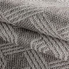 Oaza koberce Šestihranný šedý koberec s plochým vlasem Aruba 80 cm x 150 cm