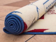 Oaza koberce Moderní poštovní koberec Cream Blue 120 cm x 170 cm