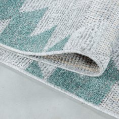 Oaza koberce Venkovní koberec Bahama 3D geometrický šedo-krémový 80 cm x 150 cm