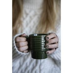 Sagaform Šálky na kávu, 2 ks, zelené, keramické, 0,25 l, výška 9 cm Coffee & More / Sagaform
