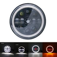 motoLEDy Přední světlo 7" LED potkávací, dálkové, poziční, denní svícení, směrovky 1ks