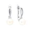 Gaura Perlové náušnice – bílé přírodní perly