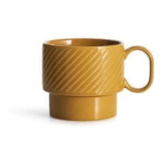 Sagaform Šálek na čaj Sagaform žlutá keramika 0,4 l V 9 cm