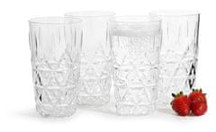 Sagaform Piknikové poháry Sagaform, Akryl, 4 kusy, prům. 7,5 x 13 cm, 0,4 l