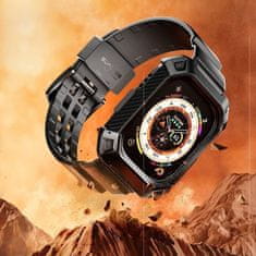 SUPCASE Řemínek S Ochranou Displeje Unicorn Beetle Pro & Tempered sklo Apple Watch Ultra 1 / 2 (49 Mm) Black