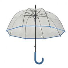 Derby Hit Long Automatik Transparent - průhledný dámský vystřelovací holový deštník