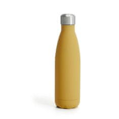 Sagaform Termoocelová láhev Sagaform Winter, matně žlutá, pogumovaná, 0,5l