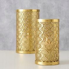 Boltze Dekorativní zlatá kovová lucerna 18 cm