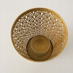Boltze Dekorativní zlatá kovová lucerna 23 cm