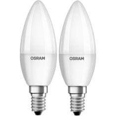 Osram 2x LED žárovka E14 SVÍČKA 4,9W = 40W 470lm 4000K Neutrální bílá