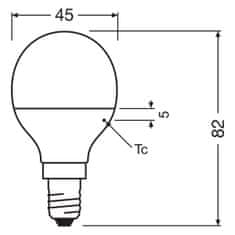 Osram 2x LED žárovka E14 P45 4,9W = 40W 470lm 4000K Neutrální bílá