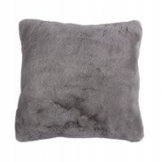 Uniglob Dekorační polštář Furry grey 45 x 45 cm