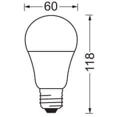 Osram 3x LED žárovka E27 A60 13W = 100W 1521lm 4000K Neutrální bílá
