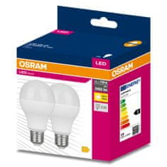 Osram 2x LED žárovka E27 A60 19W = 150W 2452lm 2700K Teplá bílá