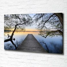 Wallmuralia Foto obraz canvas Molo nad jezerem 100x70 cm