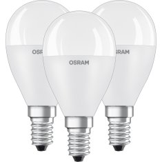 Osram 3x LED žárovka E14 P45 7W = 60W 806lm 4000K Neutrální bílá