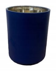 Concord Skleněný svícen na čajovou svíčku Glamour modrý 12,5x10