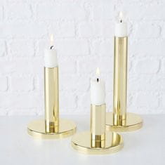 Boltze Zlatý dekorativní kovový svícen sada 3 ks