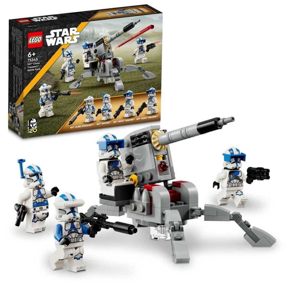 Levně LEGO Star Wars 75345 Bitevní balíček klonovaných vojáků z 501. legie