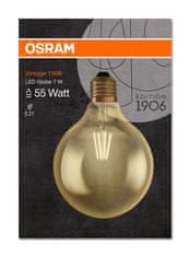Osram LED žárovka E27 G125 7W = 55W 725lm 2500K Teplá bílá
