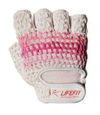 LIFEFIT Rulyt Fitnes rukavice LIFEFIT KNIT, vel. M, růžovo-bílé Rulyt Fitnes rukavice LIFEFIT KNIT, vel. M, růžovo-bílé Oblečení velikost: M