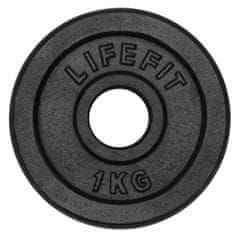 LIFEFIT Kotouč 1,0kg, kovový, pro 30mm tyč