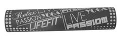 LIFEFIT Podložka YOGA MAT TPE, 183x61x0,5cm, dvouvrstvá, zeleno-šedá