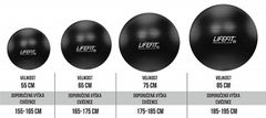 LIFEFIT Gymnastický míč ANTI-BURST 55 cm, černý