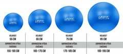 LIFEFIT Gymnastický míč ANTI-BURST 55 cm, modrý