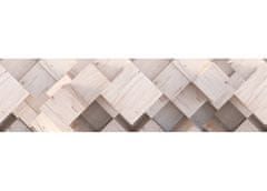 AG Design Samolepící bordura 3D dřevo 5 m x 13,8 cm, WB 8210