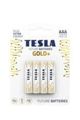 TESLA GOLD+ Baterie AAA 4ks
