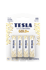 TESLA GOLD+ Baterie AA 4ks