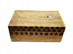 Koopman Dřevěná kazeta hnědá krabice 24 cm