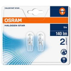 Osram Halogenová žárovka G4 12V 10W 145lm 2800K Teplá bílá