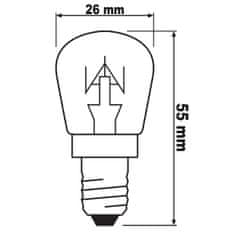 LED žárovka pro LEDNIČKA E14 T26 2700K Teplá bílá