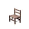 Dětská židlička hnědá 33x27x46 cm