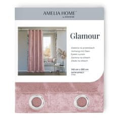 AmeliaHome Závěs Glamour Nyx růžový, velikost 140x250