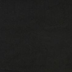 Vidaxl 3místná pohovka s polštáři černá 180 cm samet
