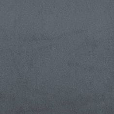Greatstore Lavice tmavě šedá 110,5 x 45 x 49 cm samet