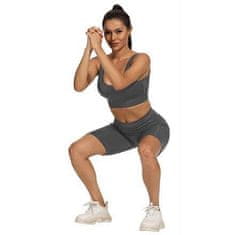 Merco Yoga Sporty krátké sportovní legíny šedá Velikost oblečení: S