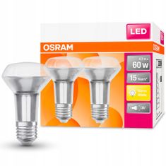 Osram 2x LED žárovka E27 R63 4,3W = 60W 350lm 2700K Teplá bílá