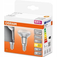 Osram 2x LED žárovka E14 R50 1,5W = 25W 110lm 2700K Teplá bílá 